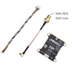 JHEMCU 2.5W VTX 5.8G 40CH Adjustable FPV Transmitter Built-in Microphone Heat Sink 2-6S 30X30mm for RC Airplane FPV Long Range